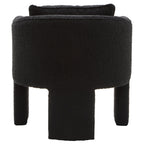 Ozzero Black Boucle Curved Armchair