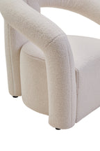 Davina Ivory Boucle Statement Chair