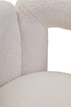Davina Ivory Boucle Statement Chair