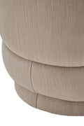 Dale Ivory Linen Curved Chair