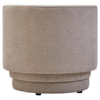 Drake Taupe Chenille Curved Chair
