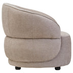 Daphne Taupe Chenille Curved Chair
