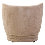 Delray Deep Stone Chenille Curved Chair