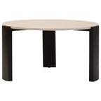 Palermo Round Cream Marble Top Large Coffee Table