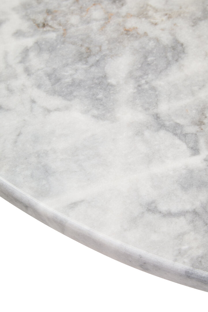 Palermo Round White Marble Top Large Coffee Table