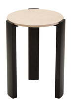 Palermo Cream Marble Top Round Side Table