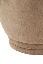 Delray Deep Stone Chenille Curved Chair