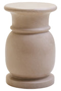 Zoro Cream Marble Stool and Side Table
