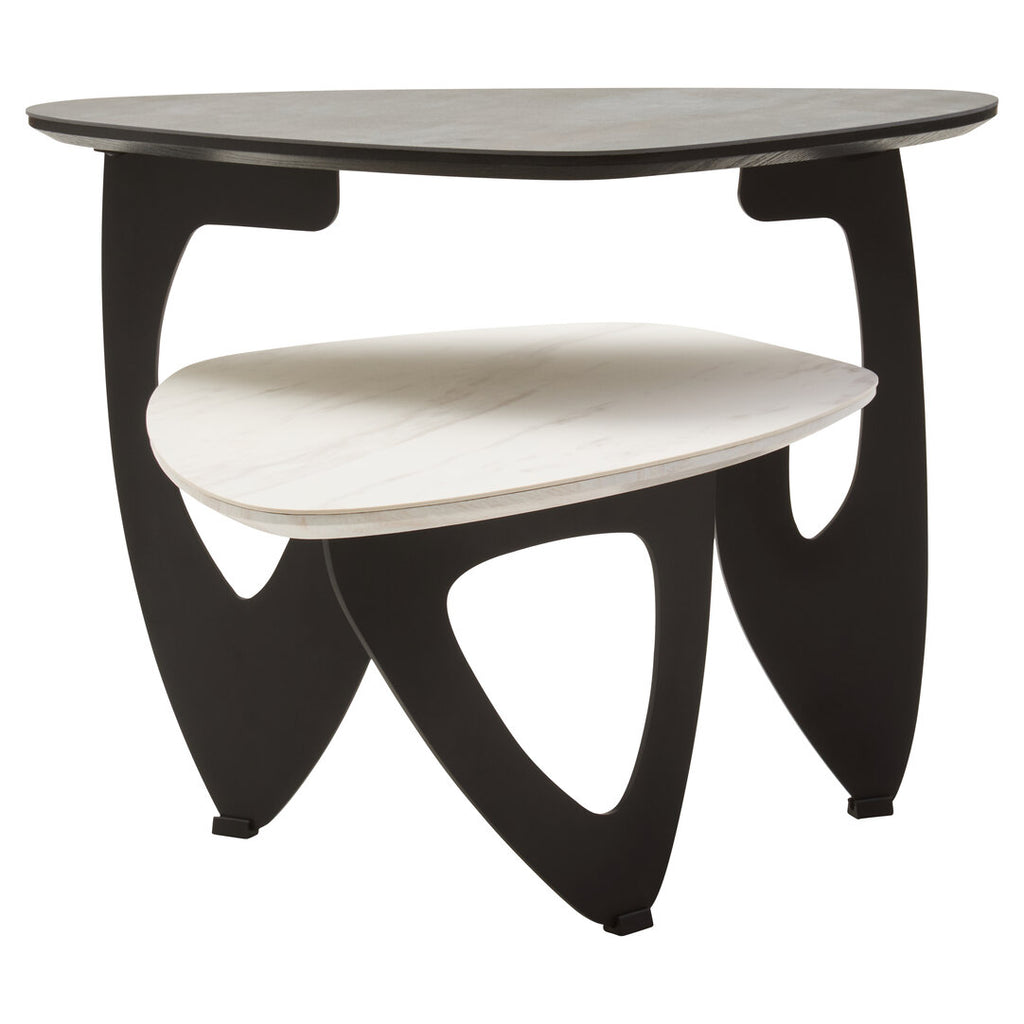 Imperia 2 Tier Small Asymmetrical Ceramic Coffee Table