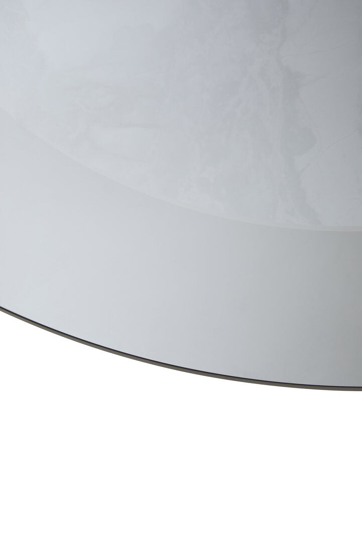 Imperia Round Grey Glass And Ceramic Large Coffee Table