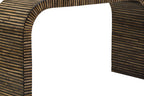 Bambusa Bamboo Inlay Curved Console Table