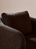 Ozzero Black Boucle Curved Armchair