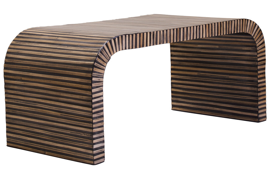 Bambusa Bamboo Inlay Curved Coffee Table