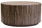 Bambusa Bamboo Inlay Round Coffee Table