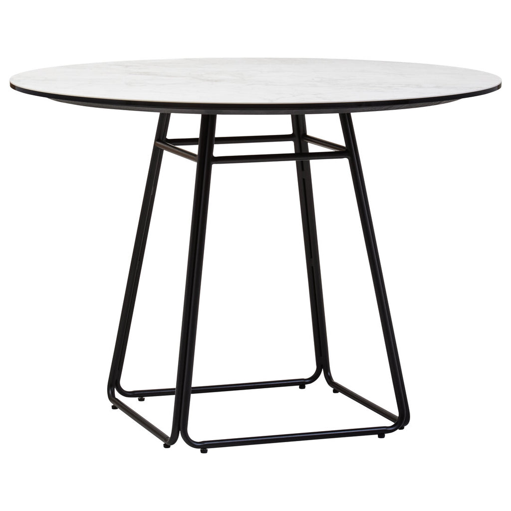 Imperia Ceramic Marble Effect Round Dining Table