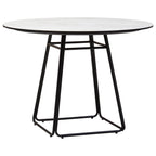 Imperia Ceramic Marble Effect Round Dining Table