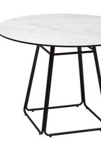 Imperia Ceramic Marble Effect Round Dining Table