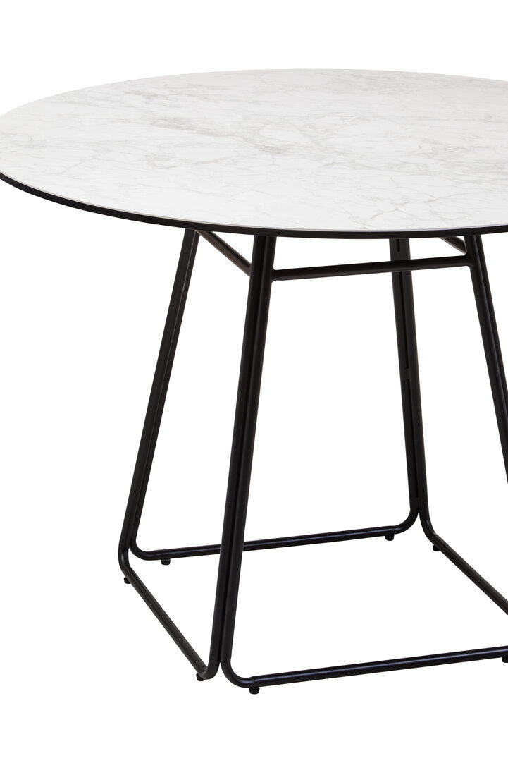 Imperia Ceramic Marble Effect Round Dining Table