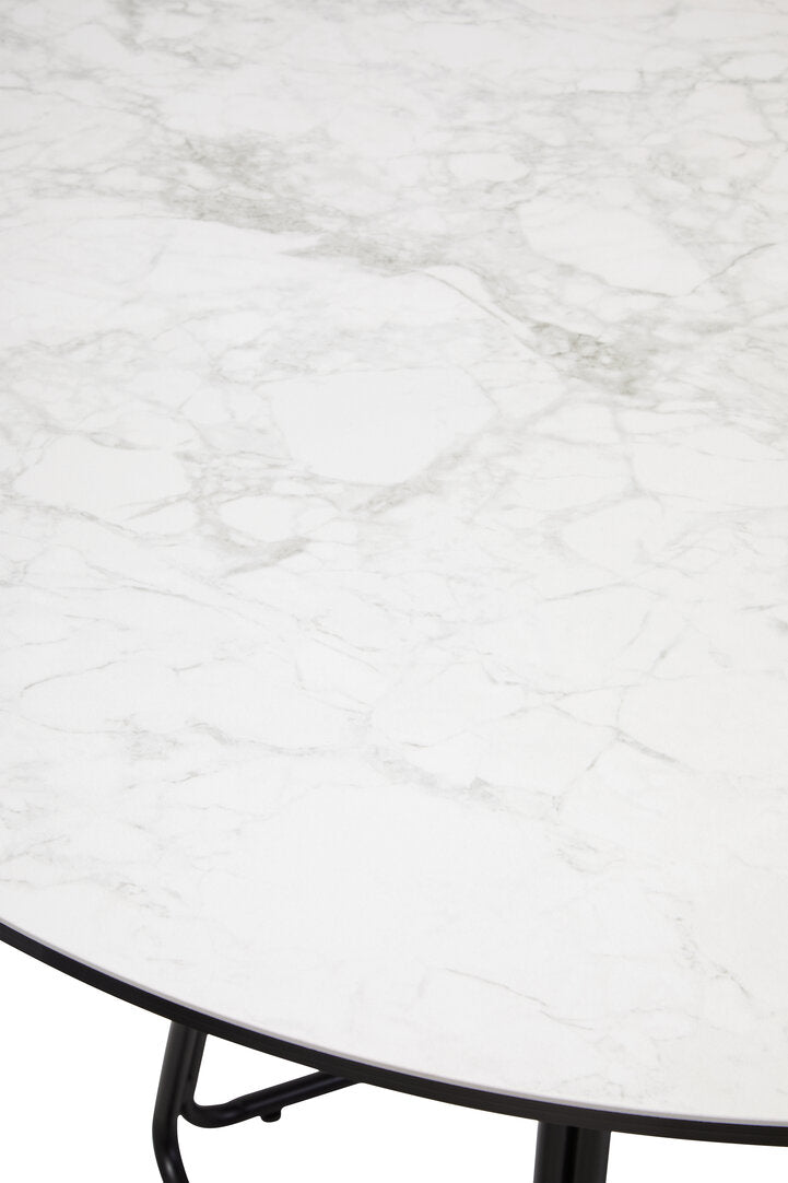 Imperia Ceramic Marble Effect Round Dining Table