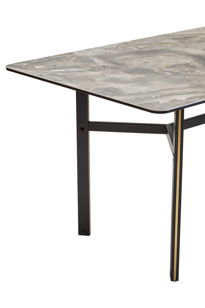 Imperia Ceramic Marble Effect Rectangular Dining Table