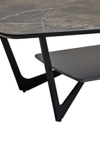 Imperia Grey Ceramic Marble Effect Coffee Table