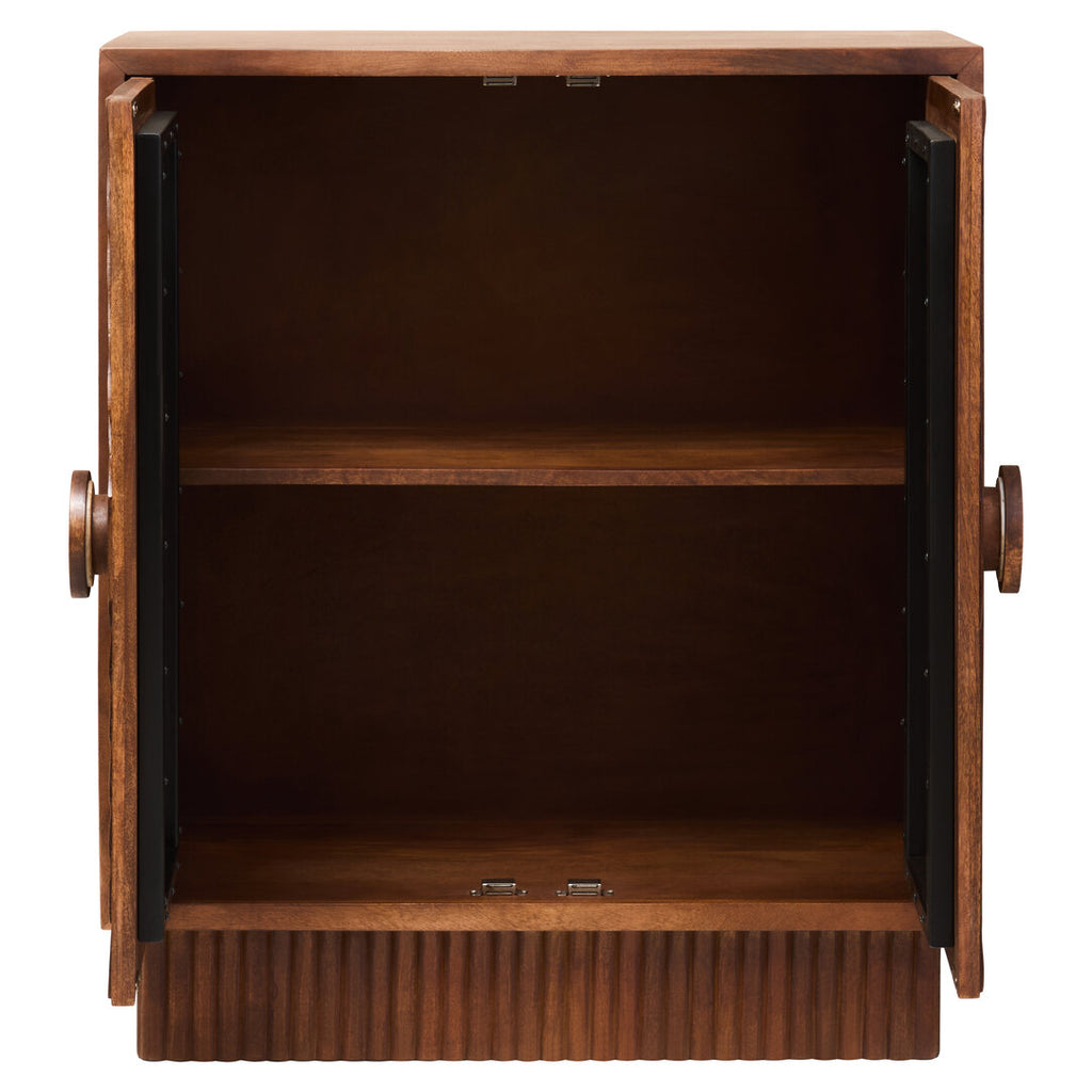 Sangar Two Door Mango Wood Carved Cabinet