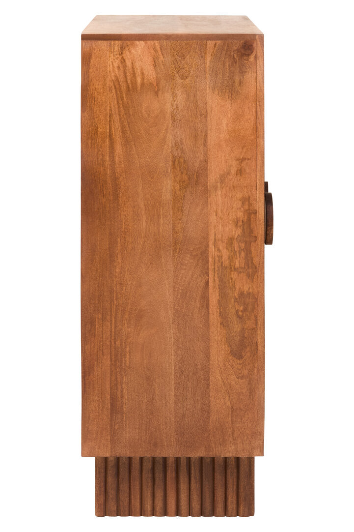 Sangar Two Door Mango Wood Carved Cabinet