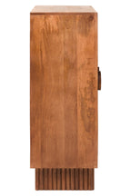 Sangar Two Door Mango Wood Carved Cabinet