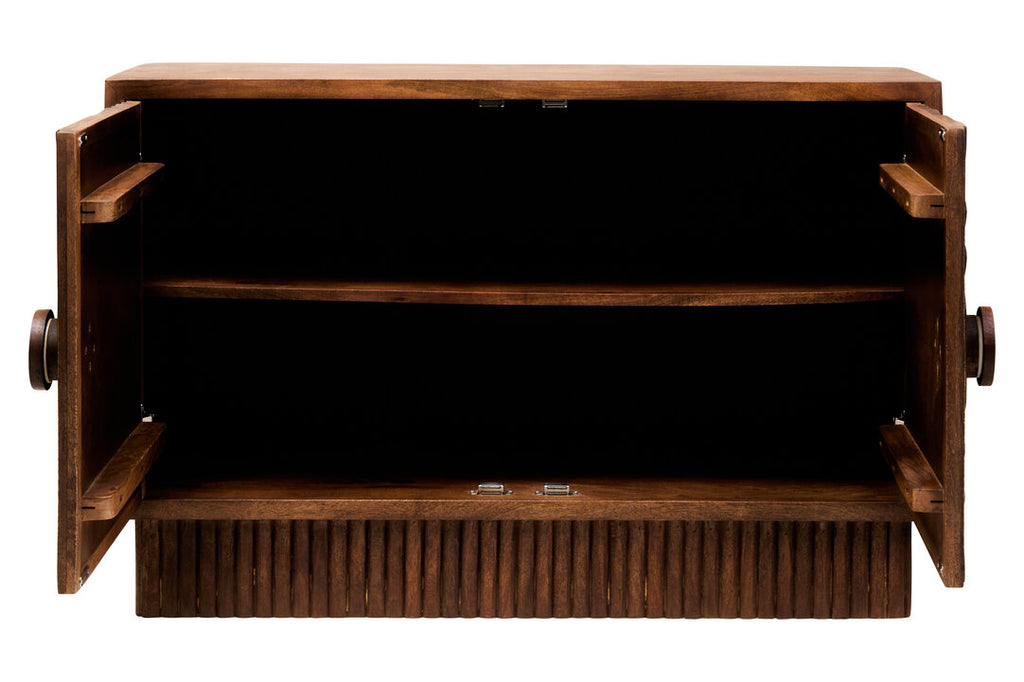 Sangar Two Door Mango Wood Carved Sideboard