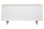 Sita Four Door Whitewash Mango Wood Abstract Sideboard