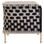 Satna Black And White Jute Chair