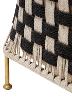 Satna Black And White Jute Chair