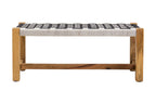 Satna Black And White Jute Bench