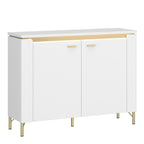 Lazio Sideboard 2 Door in Alpine White/White Gloss