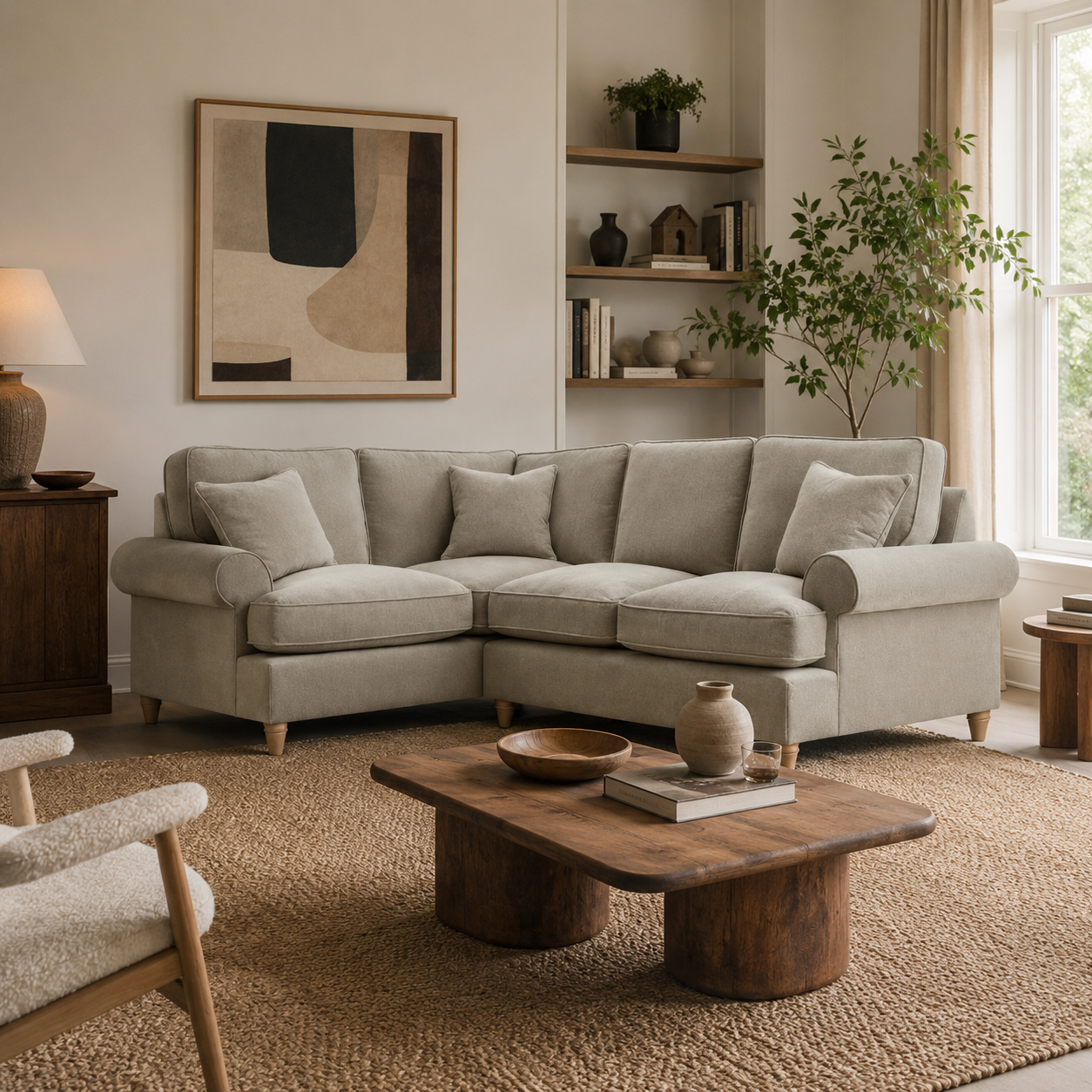 1 Corner 2 Manhattan Putty The Great Sofa Company | Victoria | Bromfield | Lola | Alfie | Mari | Longfellow | Duresta Style