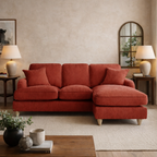 Right Hand Chaise Sofa Manhattan Apricot The Great Sofa Company | Piper | Vienna | Arthur | Emeline | Swift | Morris