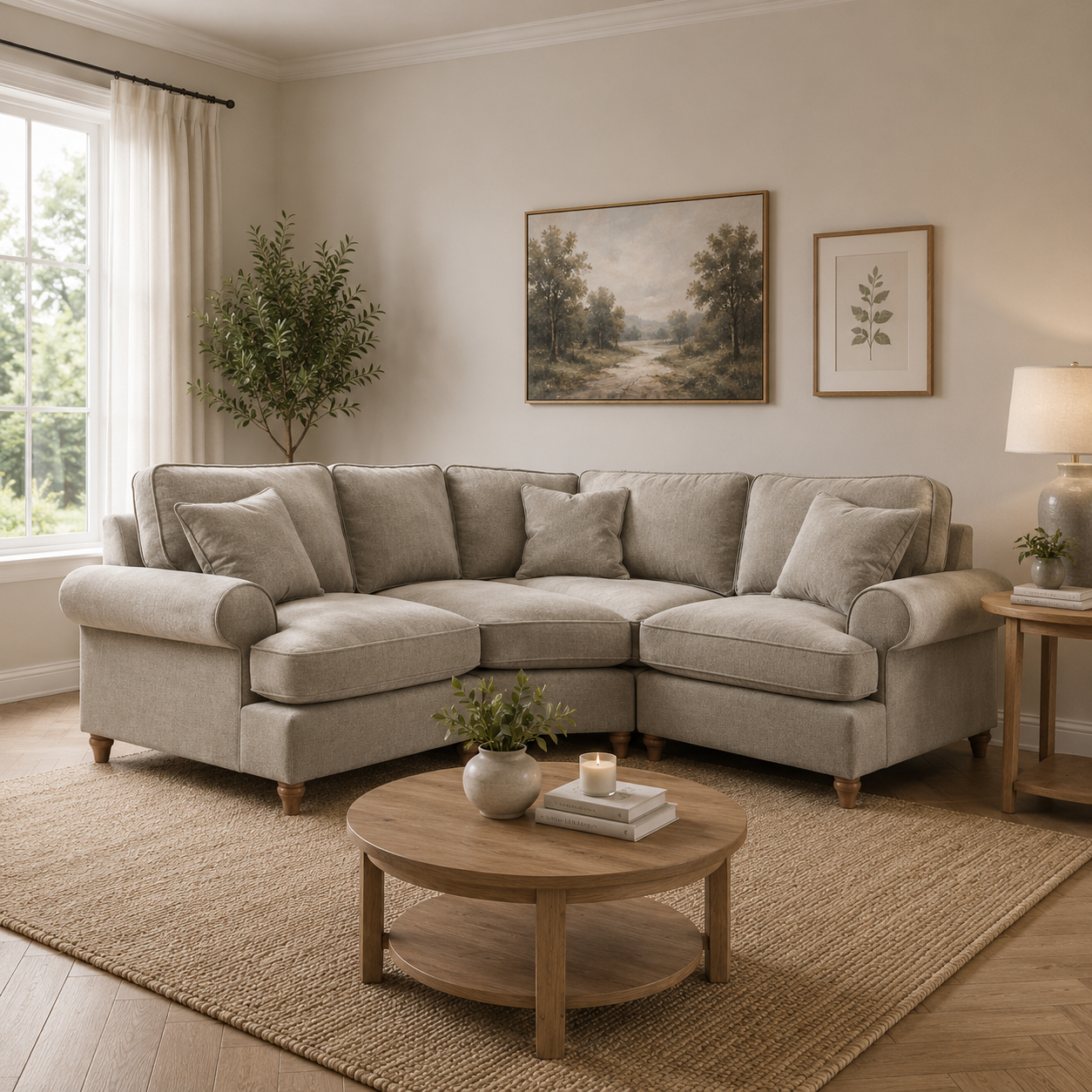 2 Corner 1 Manhattan Putty The Great Sofa Company | Victoria | Bromfield | Lola | Alfie | Mari | Longfellow | Duresta Style