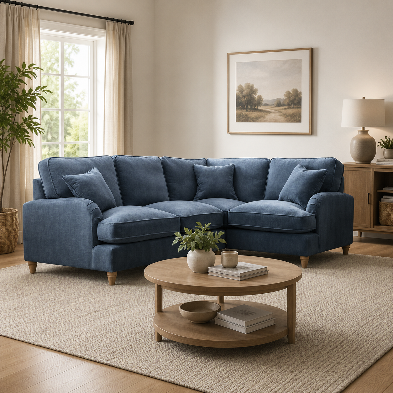 2 Corner 1 Manhattan Navy The Great Sofa Company | Piper | Vienna | Arthur | Emeline | Swift | Morris