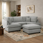 Carnaby Sofa Grey U Shape Corner Morgan | Malvern | Somerford | Calix | Euphoria | Plush Style