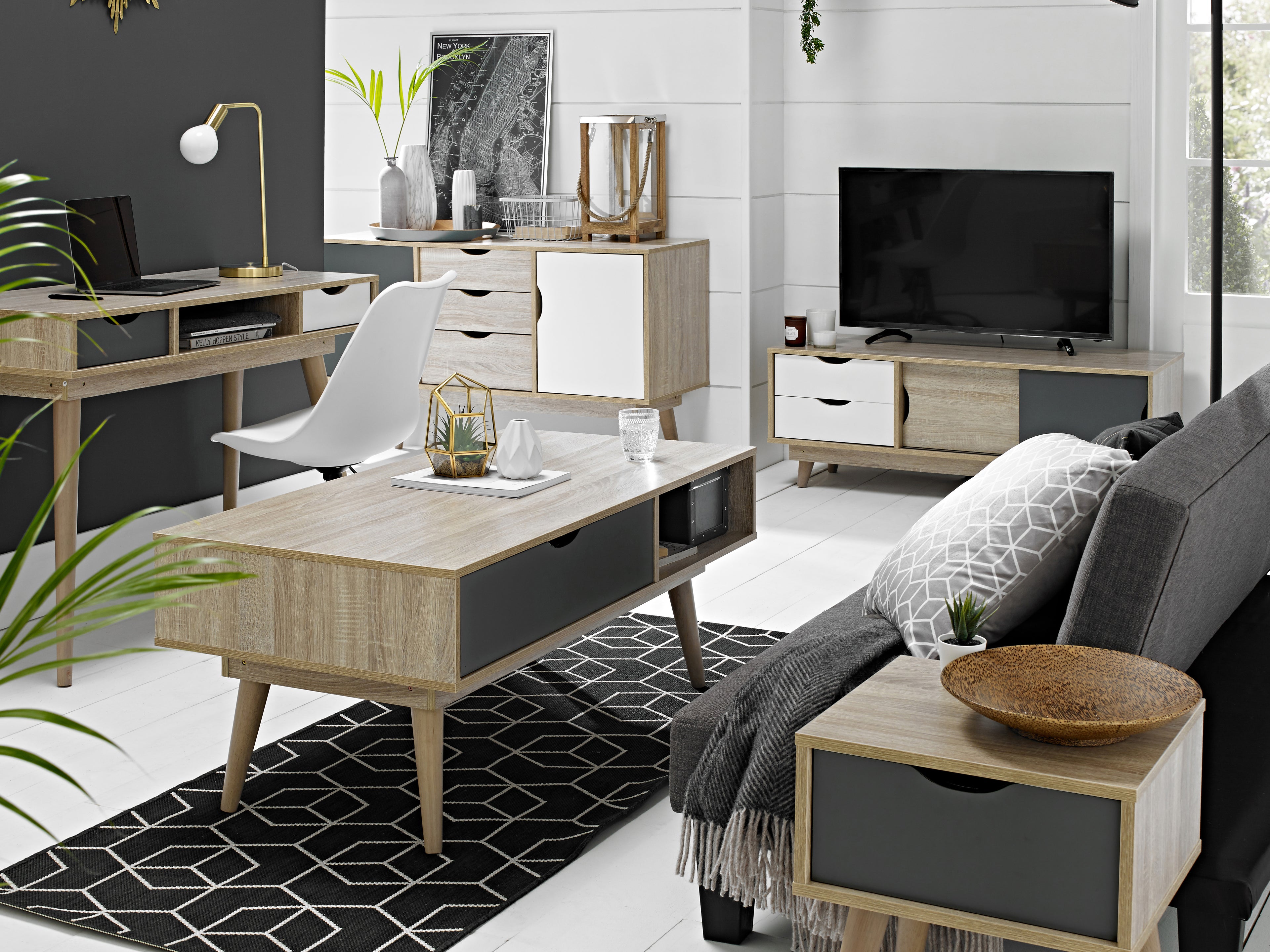 Scandi Coffee Table Grey