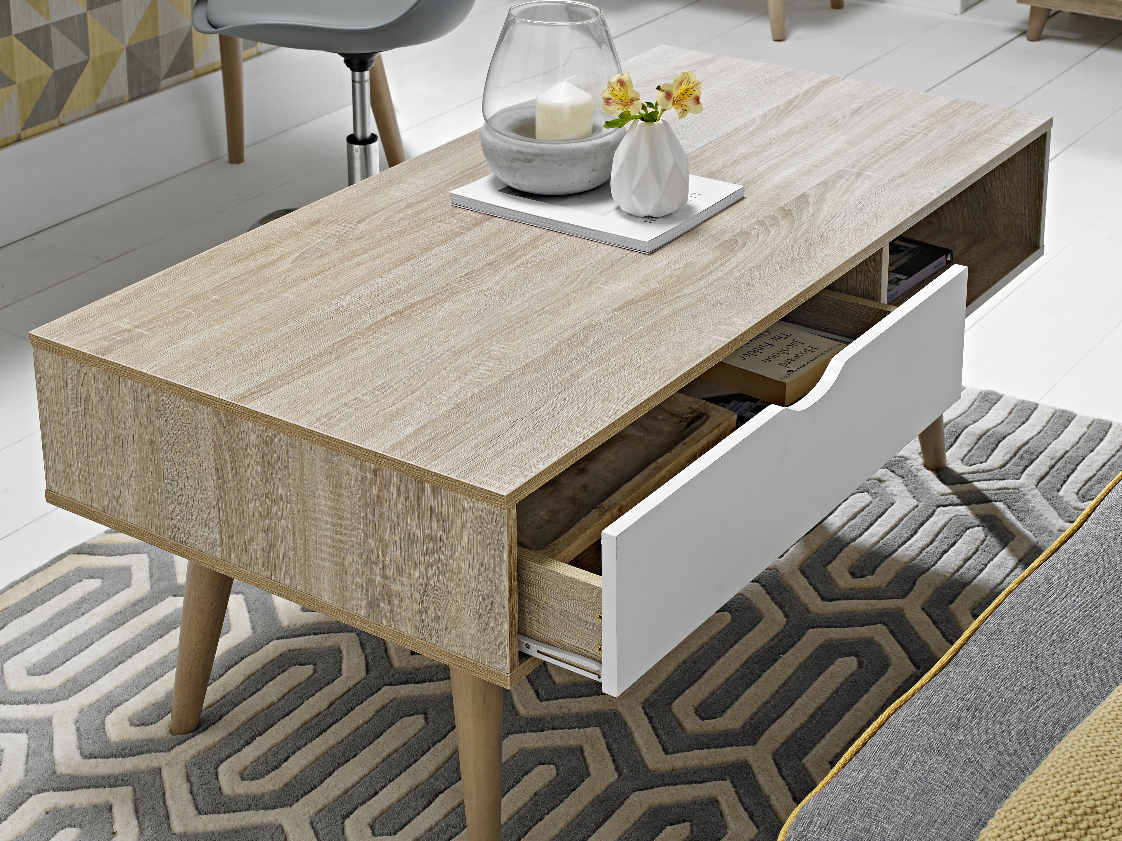 Scandi Coffee Table White