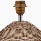 Raffles Large Rattan Cream Wash Table Lamp Base
