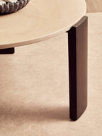 Palermo Round Cream Marble Top Large Coffee Table