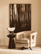 Hestia Mink Velvet Swivel Chair