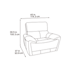 Cairo Black Lay-Z-Boy Style Fabric Power Recliner Chair