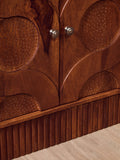 Siva Four Door Mango Wood Hammered Sideboard