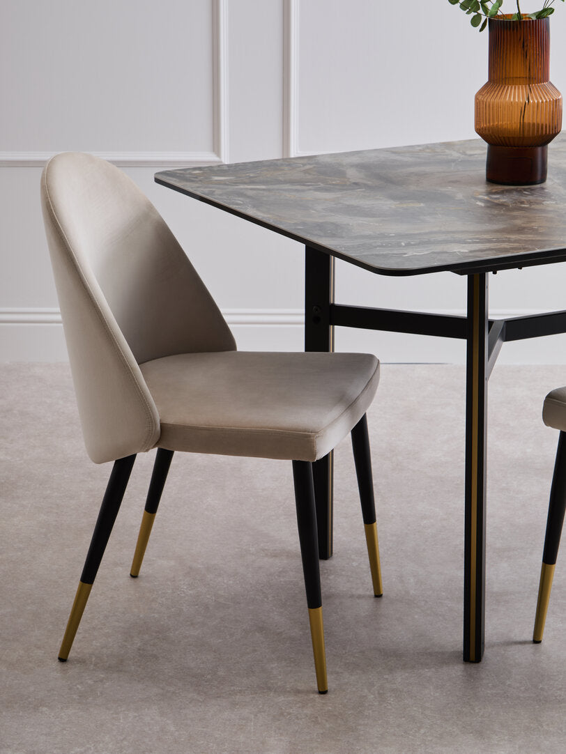 Imperia Ceramic Marble Effect Rectangular Dining Table