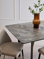 Imperia Ceramic Marble Effect Rectangular Dining Table