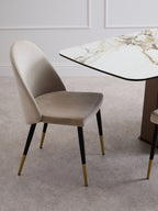 Imperia White Ceramic Marble Effect Rectangular Dining Table