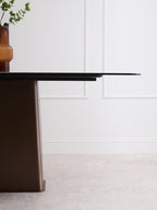 Imperia White Ceramic Marble Effect Rectangular Dining Table